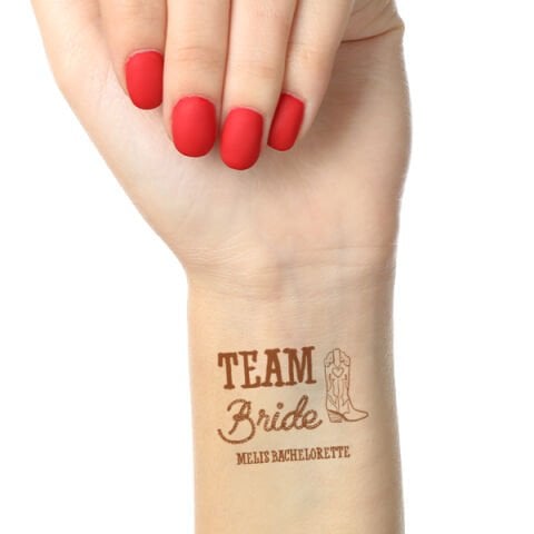 Rodeo Konsept Team Bride Dövme İsme Özel İstiyorum