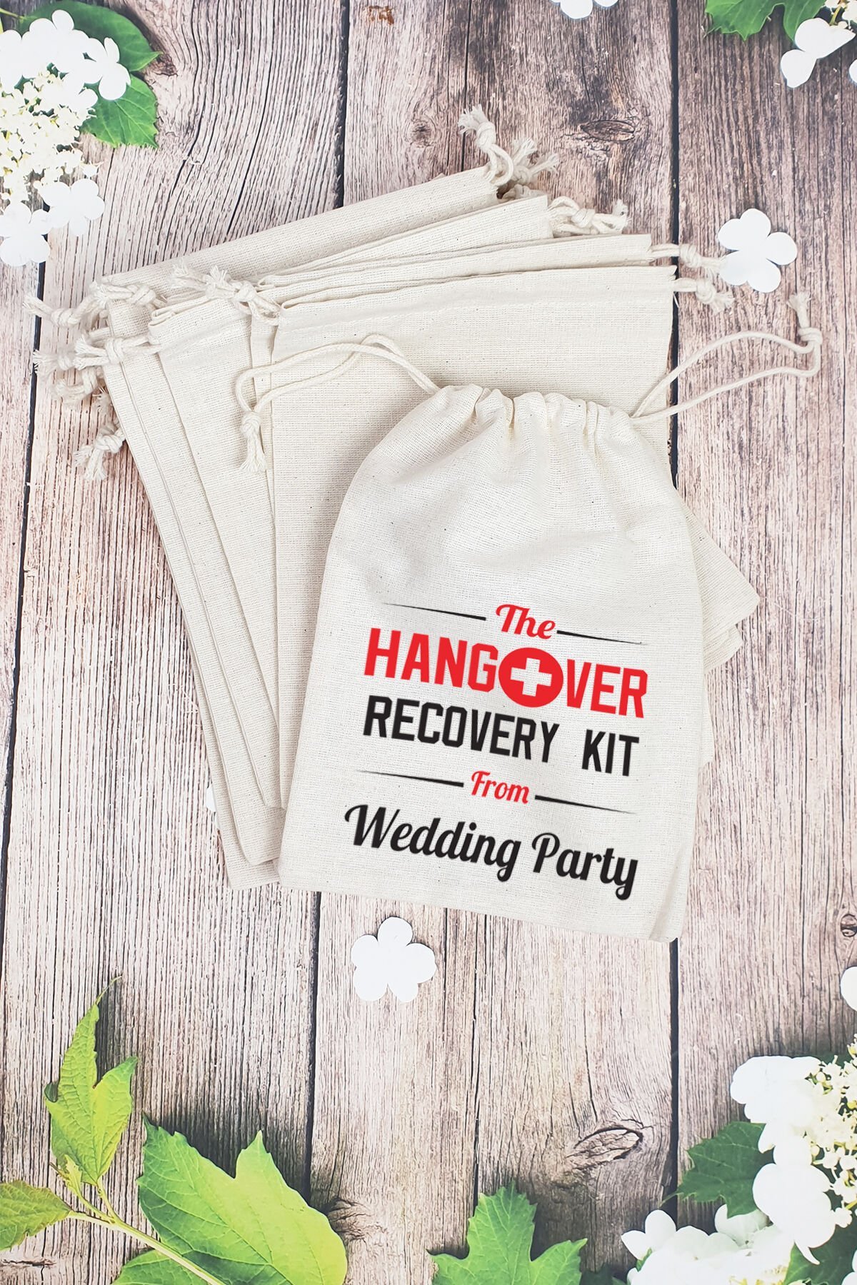 Hangover Kit Kesesi - 10 Adet - Düğün After Party Hangover Kit Kesesi