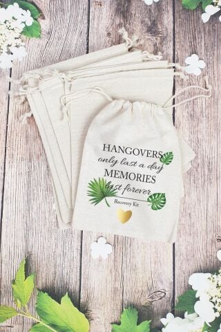 Hangover Kit Kesesi - 10 Adet - Tropikal Konsept