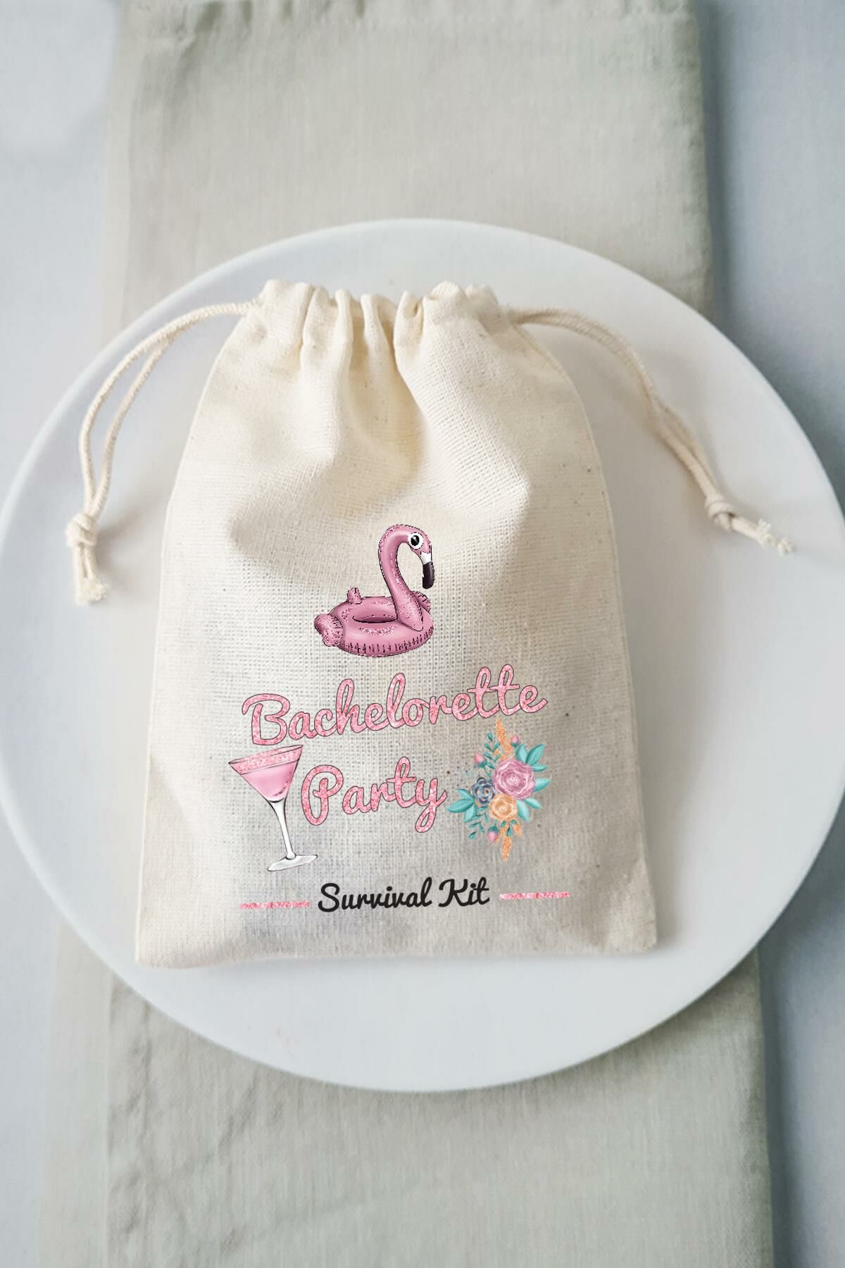 Bachelorette Party  Survival Kit Hangover Kit Kesesi - 10 Adet
