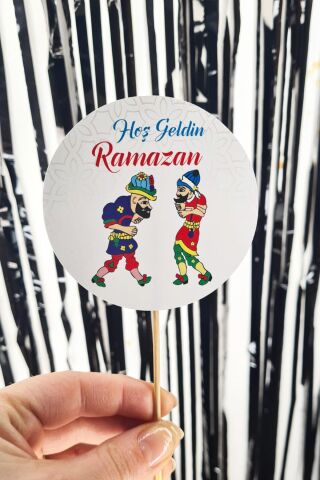 Ramazan Sofrası Kürdan Süsleri Hacıvat Karagöz Lüks Büyük Boy 10lu Paket