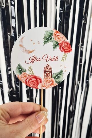 Ramazan Sofrası Kürdan Süsleri İftar Vakti Lüks Büyük Boy 10lu Paket