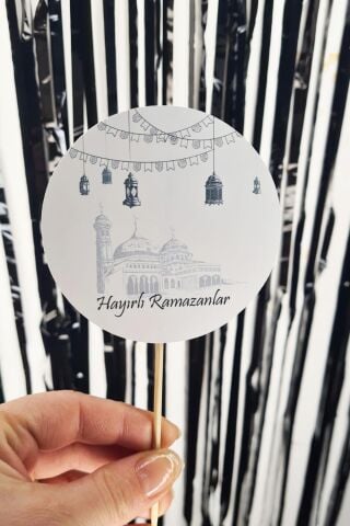 Ramazan Sofrası Kürdan Süsleri Hayırlı Ramazanlar Lüks Büyük Boy 10lu Paket