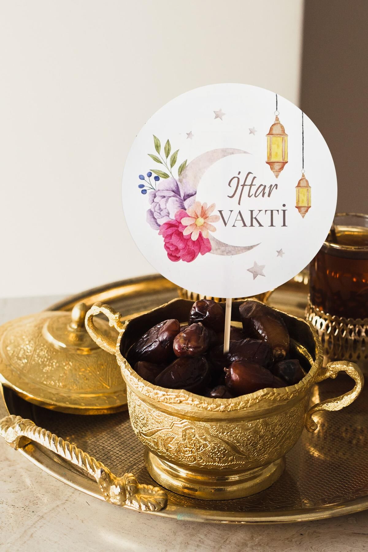 Ramazan Sofrası Kürdan Süsleri İftar Vakti Lüks Büyük Boy 10lu Paket