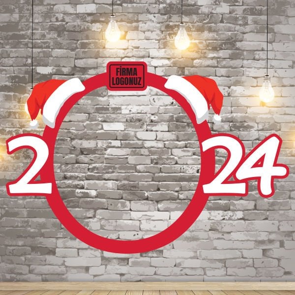 2024 Konsept Yılbaşı Hatıra Fotoğraf Çerçevesi