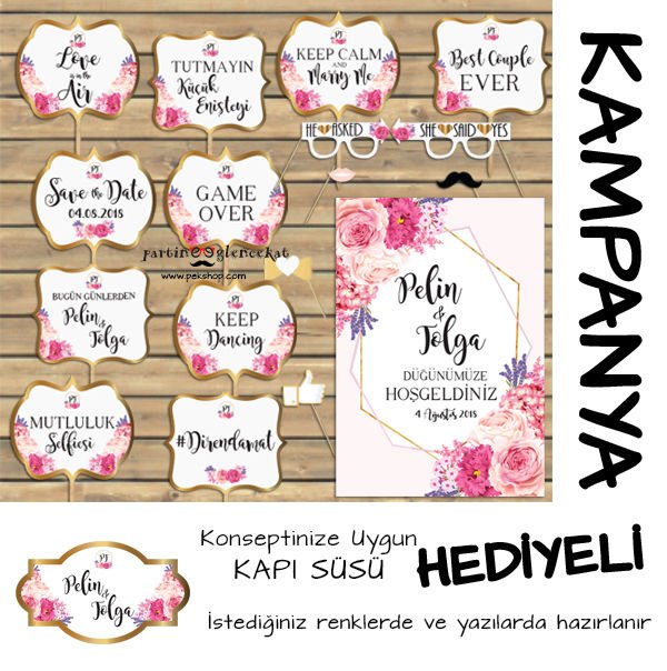 Pembe Çiçekler Gold 2li Kampanyalı Paket