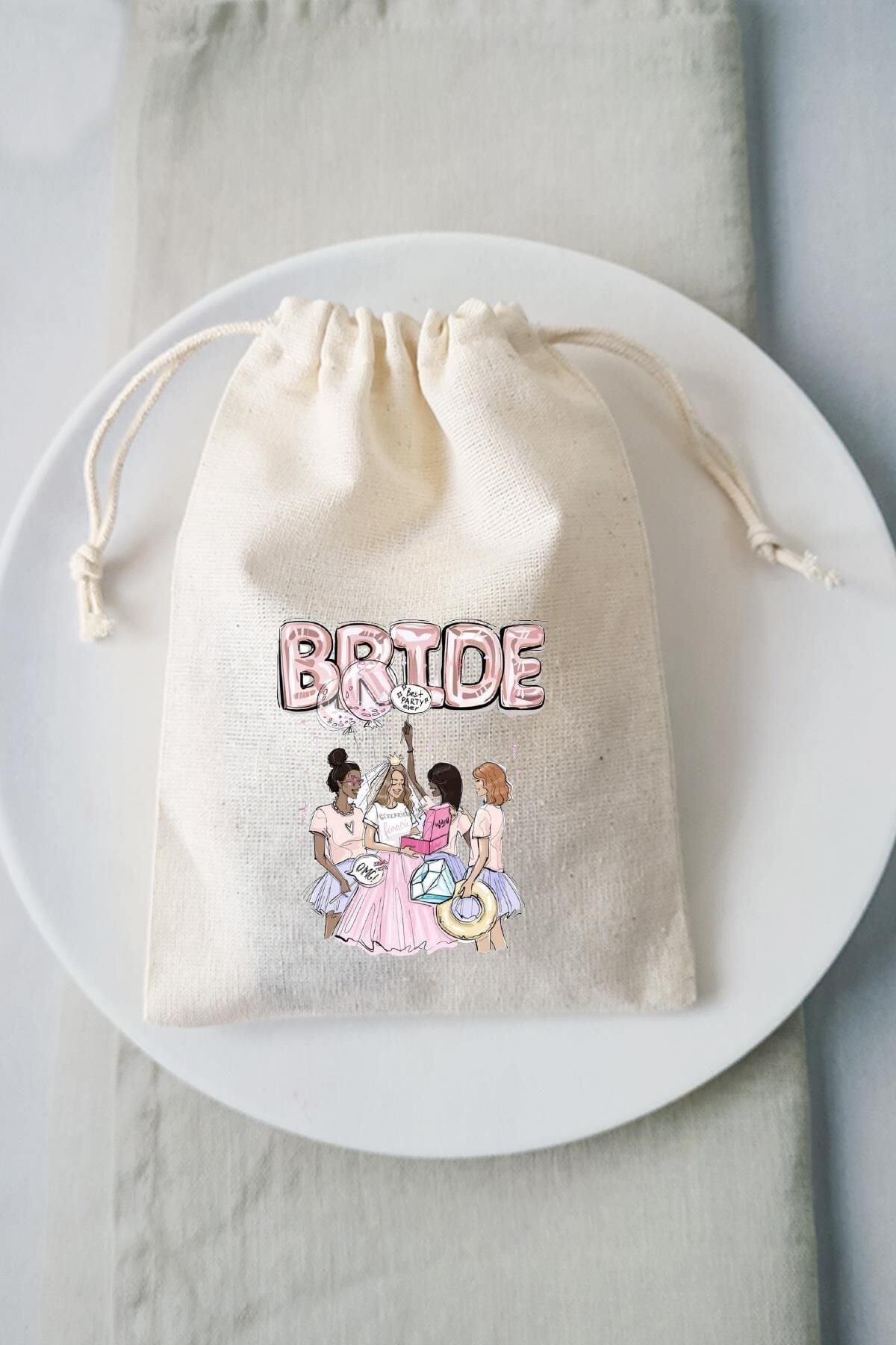 Bekarlığa Veda Partisi Hediye Kesesi Hangover Kit Bride To Be Parti Baskılı Kese