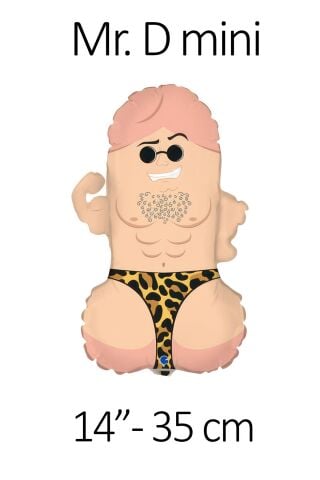 Mini Mr D Folyo Balon Bekarlığa Veda Doğum Günü Balonu 14inç