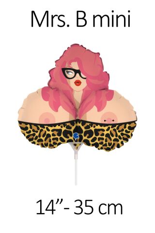 Mini Mrs B Folyo Balon Bekarlığa Veda Doğum Günü Balonu 14inç