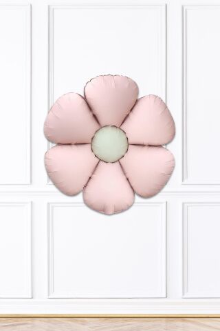 Makaron Pembe Papatya Folyo Balon