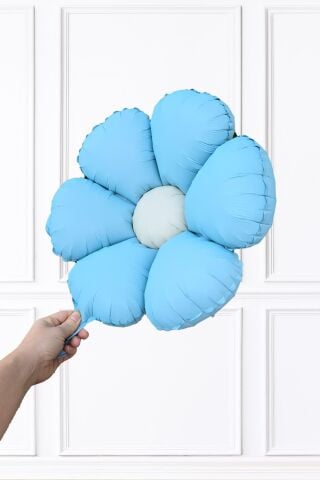Makaron Mavi Papatya Folyo Balon