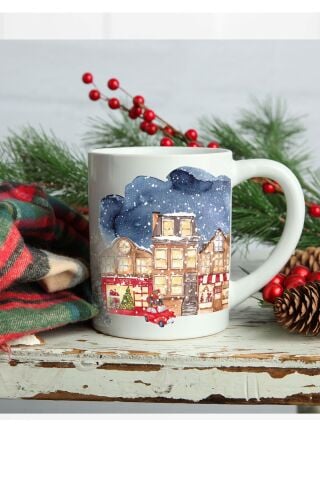 Bir Yılbaşı Akşamı Yılbaşı Hediyesi Kupa Bardak