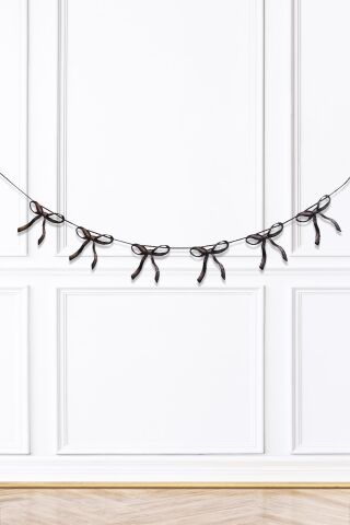 Siyah Fiyonk Banner Fiyonklar Doğum Günü Süsü