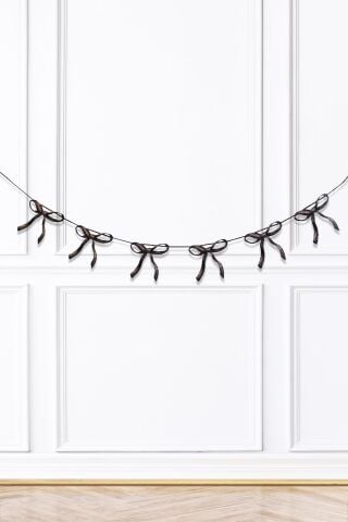 Siyah Fiyonk Banner Fiyonklar Doğum Günü Süsü