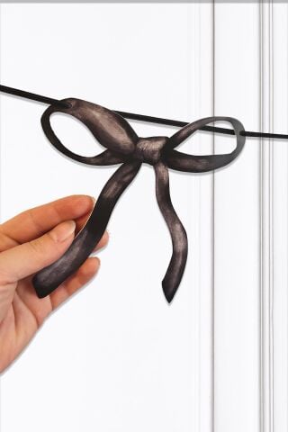 Siyah Fiyonk Banner Fiyonklar Doğum Günü Süsü