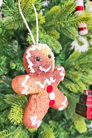 Kurabiye Adam Yılbaşı Ağaç Süsü Gerçekçi Gingerbread Man Çam Ağacı Süsü