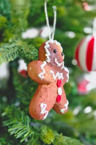 Kurabiye Adam Yılbaşı Ağaç Süsü Gerçekçi Gingerbread Man Çam Ağacı Süsü