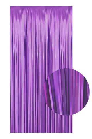 Fon Perde Kapı Perdesi Mor Renkli Arka Fon Süs Parti Fonu