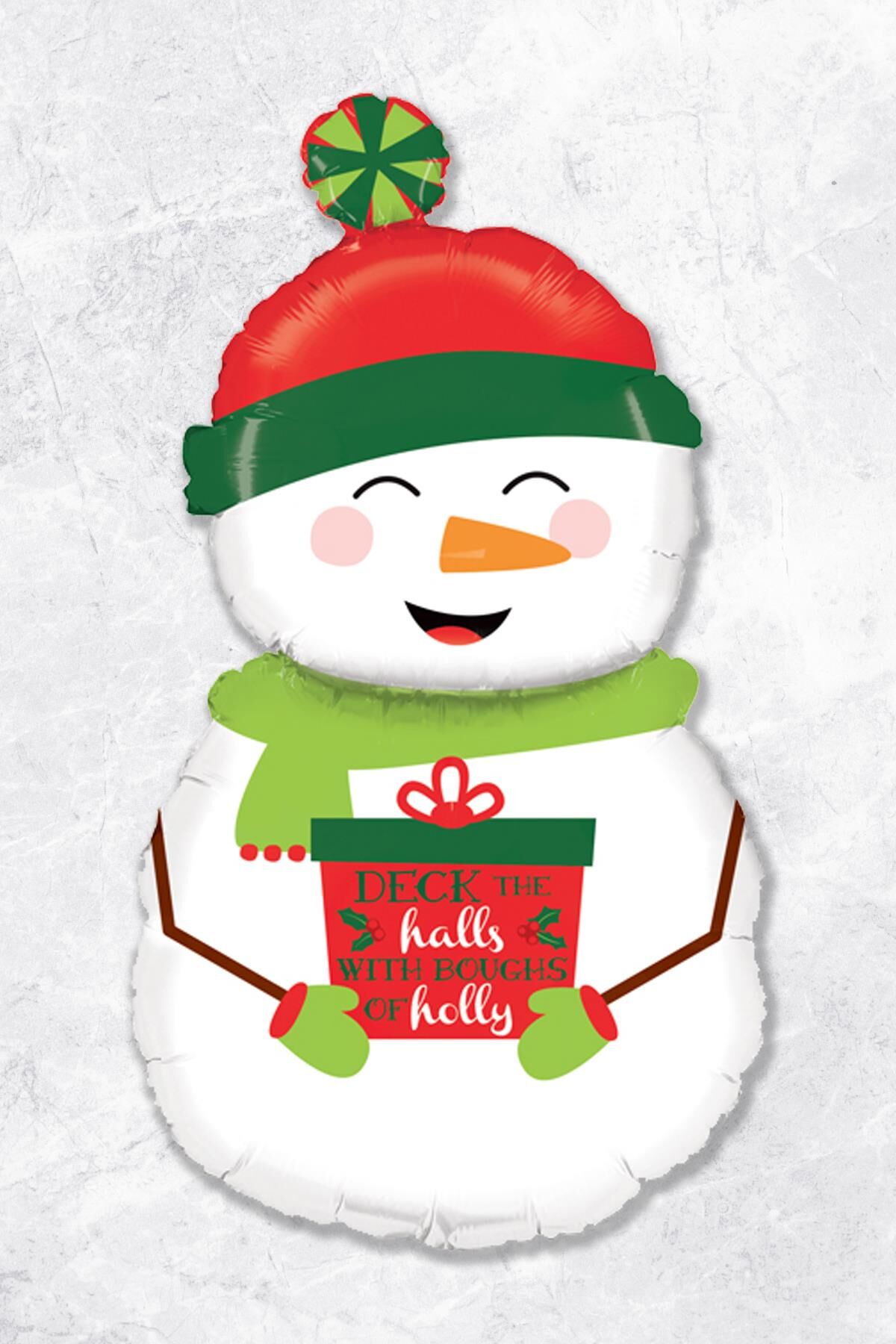 Kardan Adam Balon Büyük Boy - Yılbaşı Süsleme Balonları Dev Kardan Adam Balonu