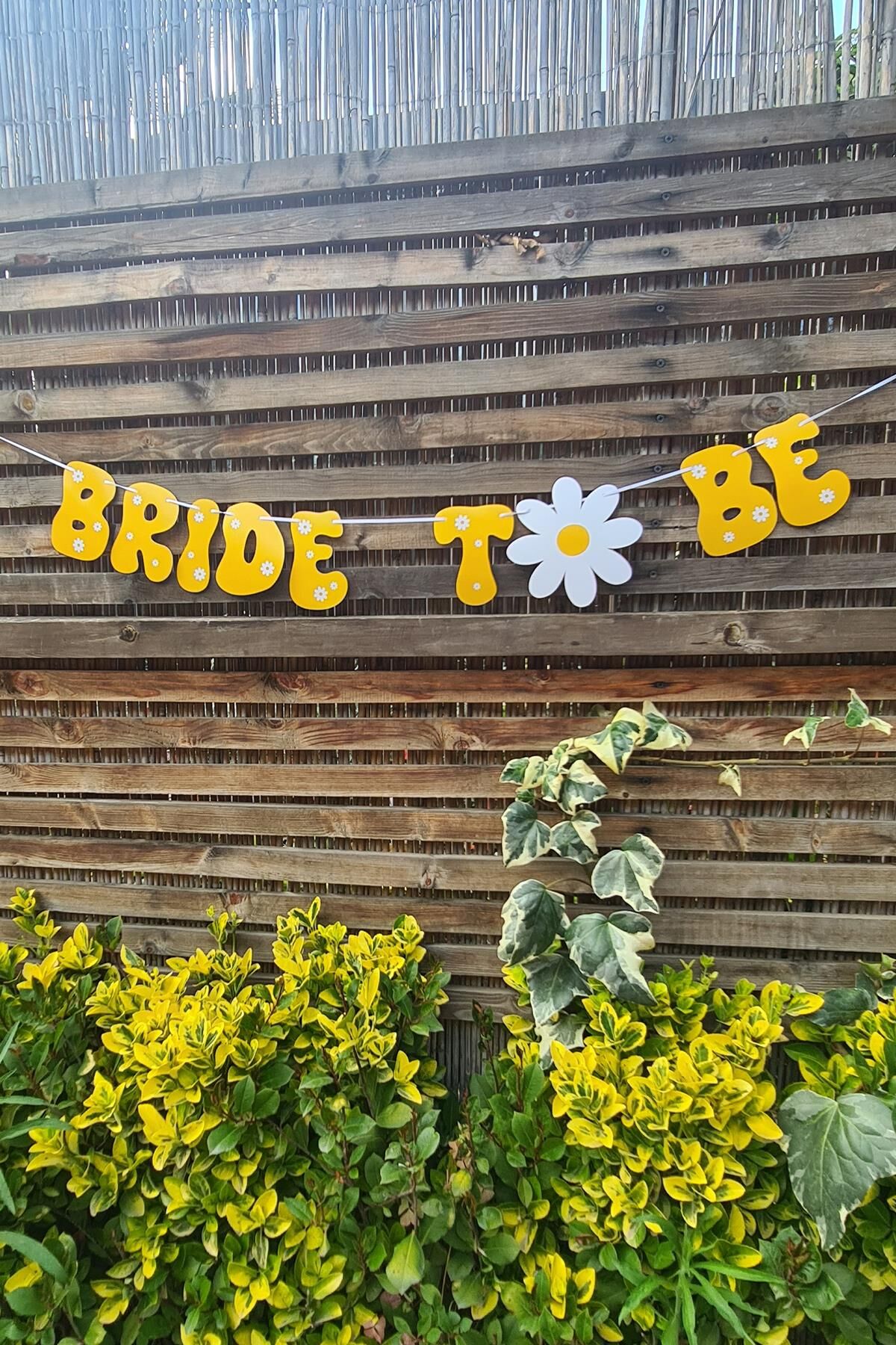 Bride To Be Banner Papatya Konsept Bride To Be Yazı Duvar Süsü