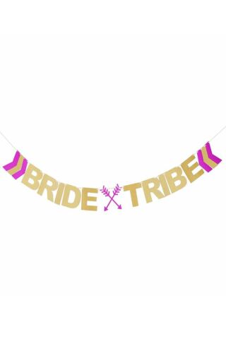 Bride Tribe Banner Bride Party Yazı Duvar Süsü