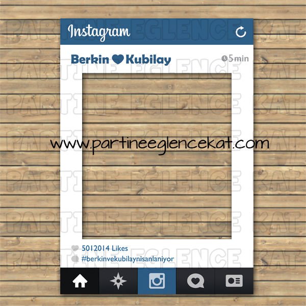 Instagram Tasarım Hatıra Fotoğraf Çerçevesi