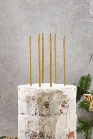 Pasta Mumu Simli Gold Mum 6lı Paket