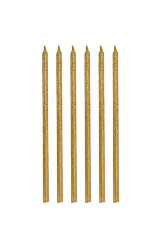 Pasta Mumu Simli Gold Mum 6lı Paket