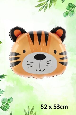 Kaplan Kafası Folyo Balon Kaplan Balon 50cm