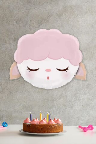 Kuzu Kafası Folyo Balon Kuzu Balon