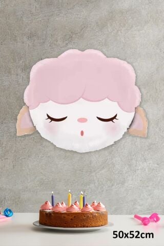 Kuzu Kafası Folyo Balon Kuzu Balon