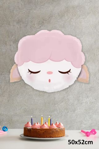 Kuzu Kafası Folyo Balon Kuzu Balon