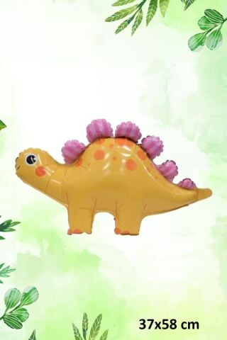 Sarı Dinazor Folyo Balon Tatlı Dinozor Doğum Günü Balonu