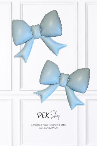 2li Orta Boy Mavi Fiyonk Folyo Balon