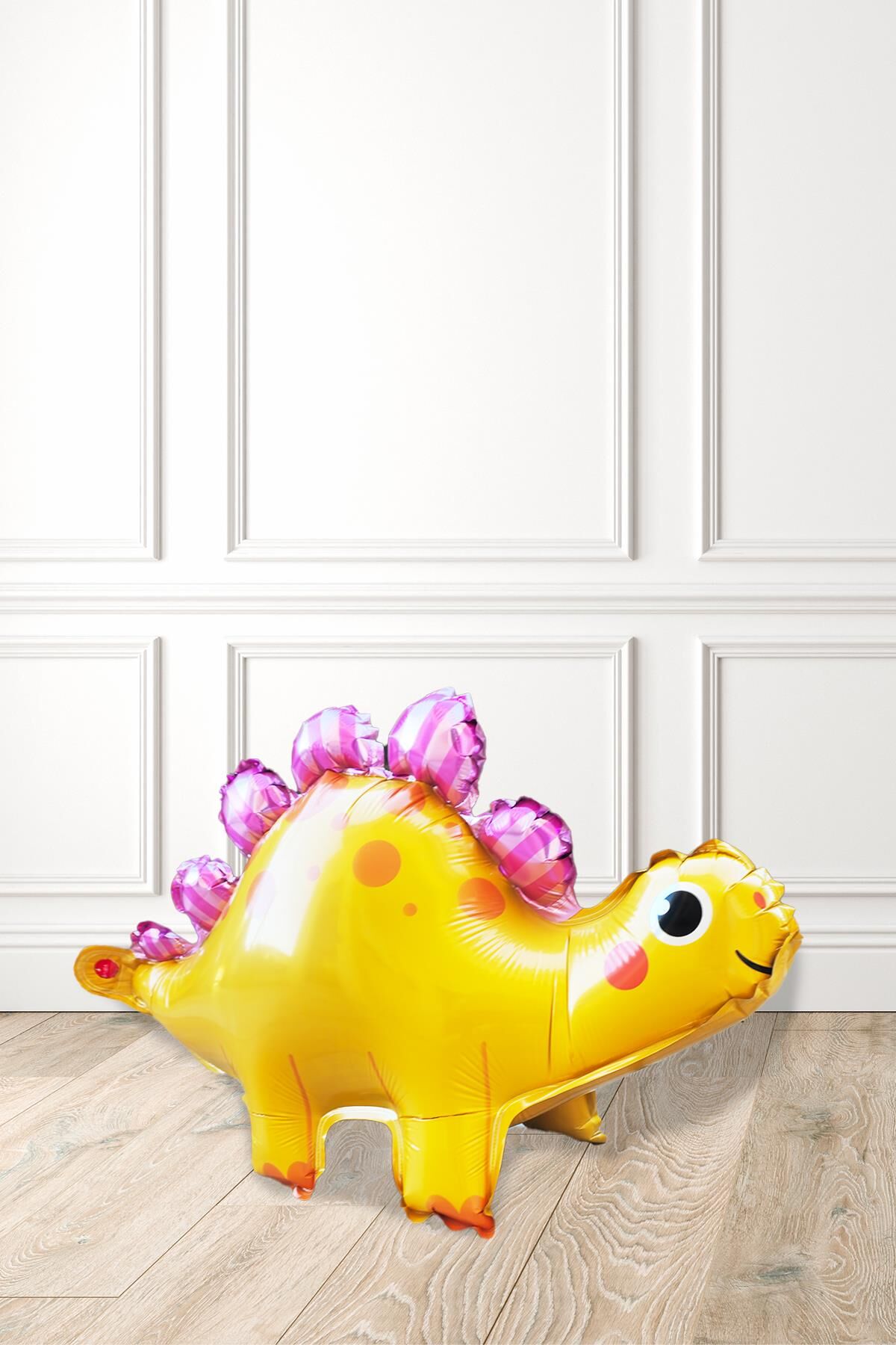 Sarı Dinazor Folyo Balon Tatlı Dinozor Doğum Günü Balonu