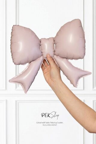 2li Orta Boy Pembe Fiyonk Folyo Balon