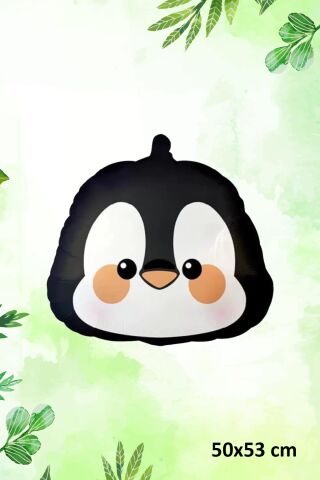 Penguen Kafası Folyo Balon Penguen Balon
