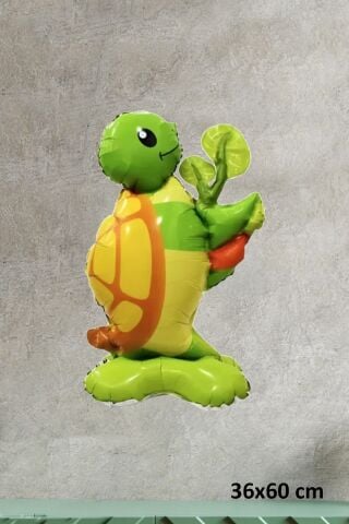 Ayaklı Kaplumbağa Folyo Balon Kendi Dik Durabilen Kaplumbağa Balon