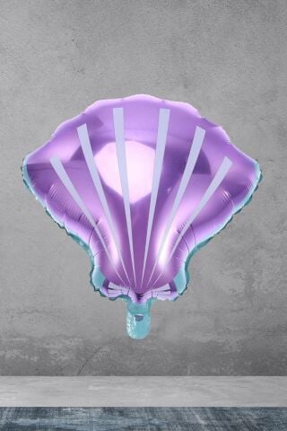 Deniz Kabuğu İstiridye Şekilli Büyük Folyo Balon Doğum Günü Süsleme Balonu