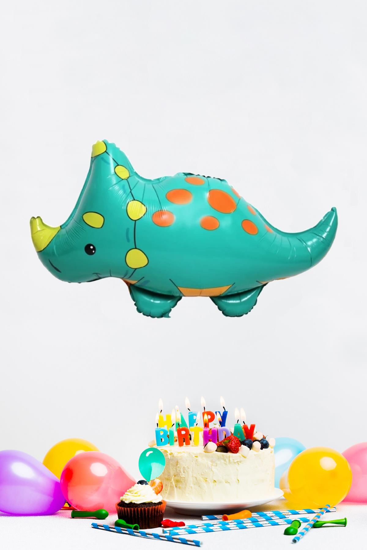 Yeşil Gergedan Folyo Balon