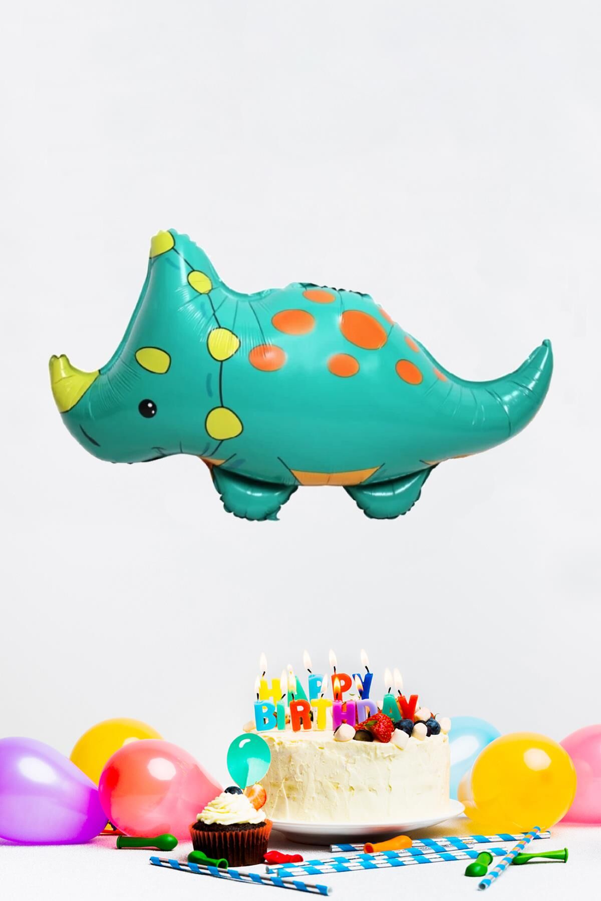 Yeşil Gergedan Folyo Balon
