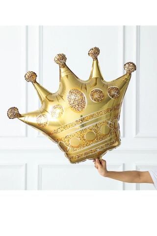 Taç Şeklinde Gold Renk Folyo Balon