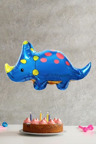 Mavi Gergedan Folyo Balon