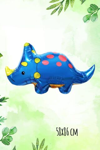 Mavi Gergedan Folyo Balon