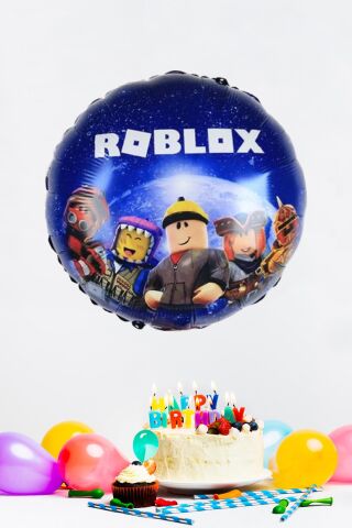 Roblox Yuvarlak Folyo Balon Mavi