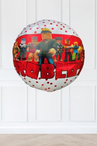 Roblox Yuvarlak Folyo Balon KIRMIZI