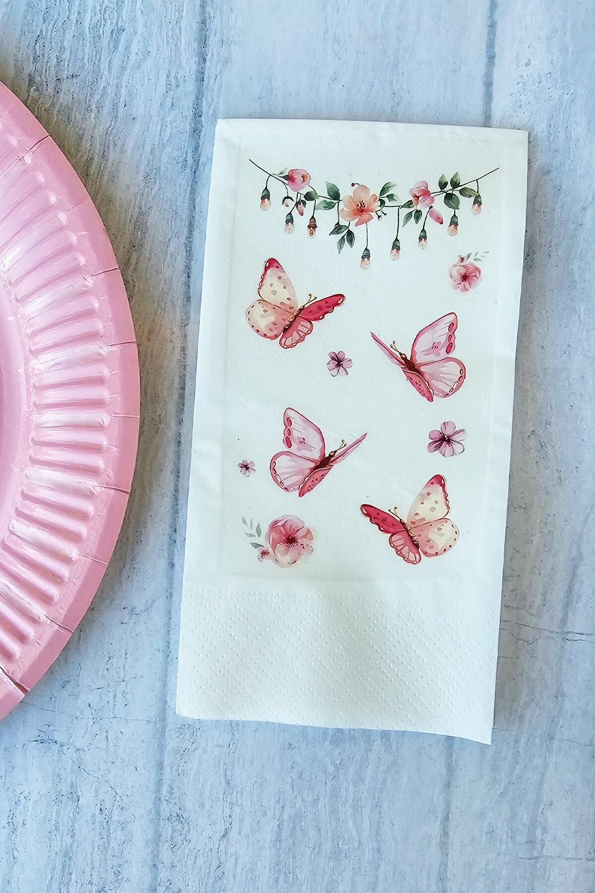 Kelebek Konsept Baskılı Peçete 20li