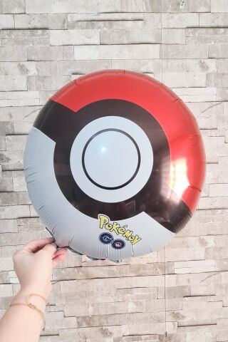 Pokemon Topu Folyo Balon Poke Ball Balon Pokemon Konsept Doğum Günü Balonları