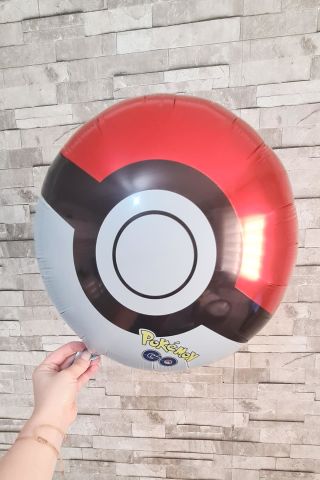 Pokemon Topu Folyo Balon Poke Ball Balon Pokemon Konsept Doğum Günü Balonları