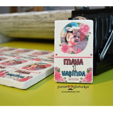 Fotoğraf Baskılı Doğal Taş Magnet Hediyelik